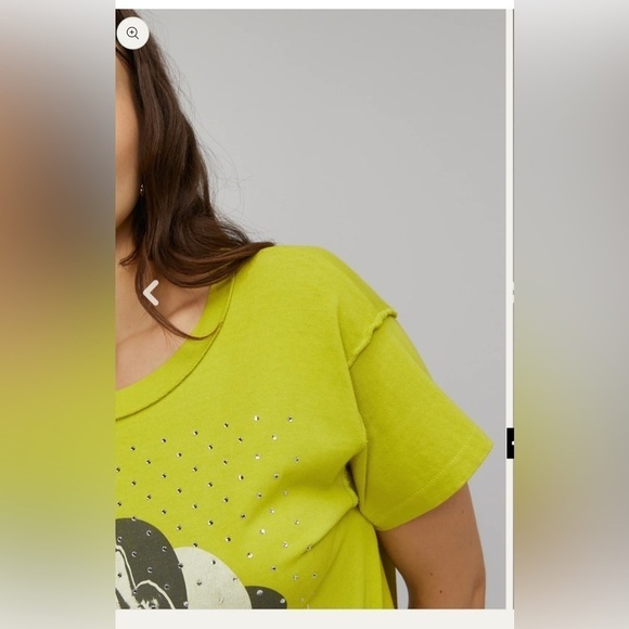 Daydreamer The Cut Rhinestones Reverse GF Tee NWT - Picture 3 of 6